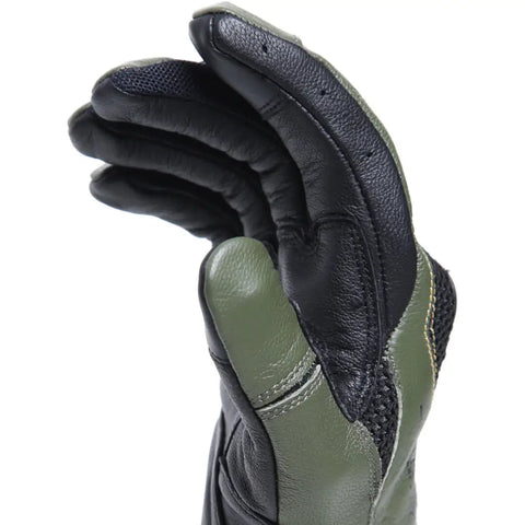 Guantes Cortos Dainese Karakum Ergo-Tek Black/Dark Green