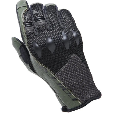 Guantes Cortos Dainese Karakum Ergo-Tek Black/Dark Green