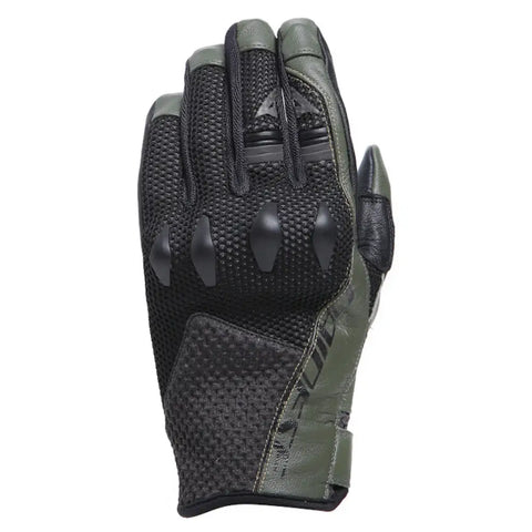 Guantes Cortos Dainese Karakum Ergo-Tek Black/Dark Green