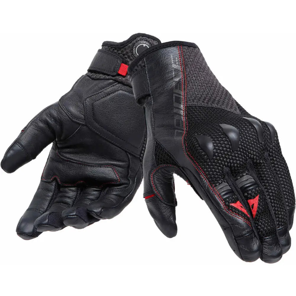Guantes Cortos Dainese Karakum Ergo-Tek Magic Connection Black/Black
