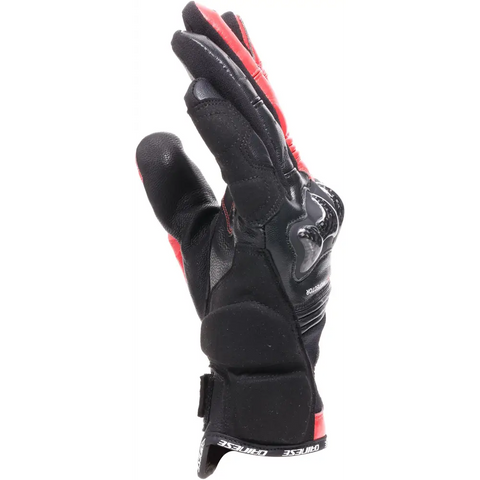 Guantes Cortos Dainese Reacto Carbon Black/Red Lava