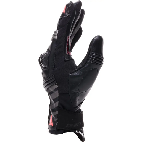 Guantes Cortos de Mujer Dainese Reacto Carbon Black/Fluo Pink