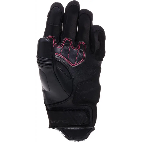 Guantes Cortos de Mujer Dainese Reacto Carbon Black/Fluo Pink