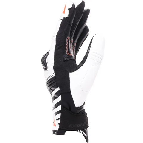 Guantes Cortos de Mujer Dainese Reacto Carbon Black/White/Red Fluo
