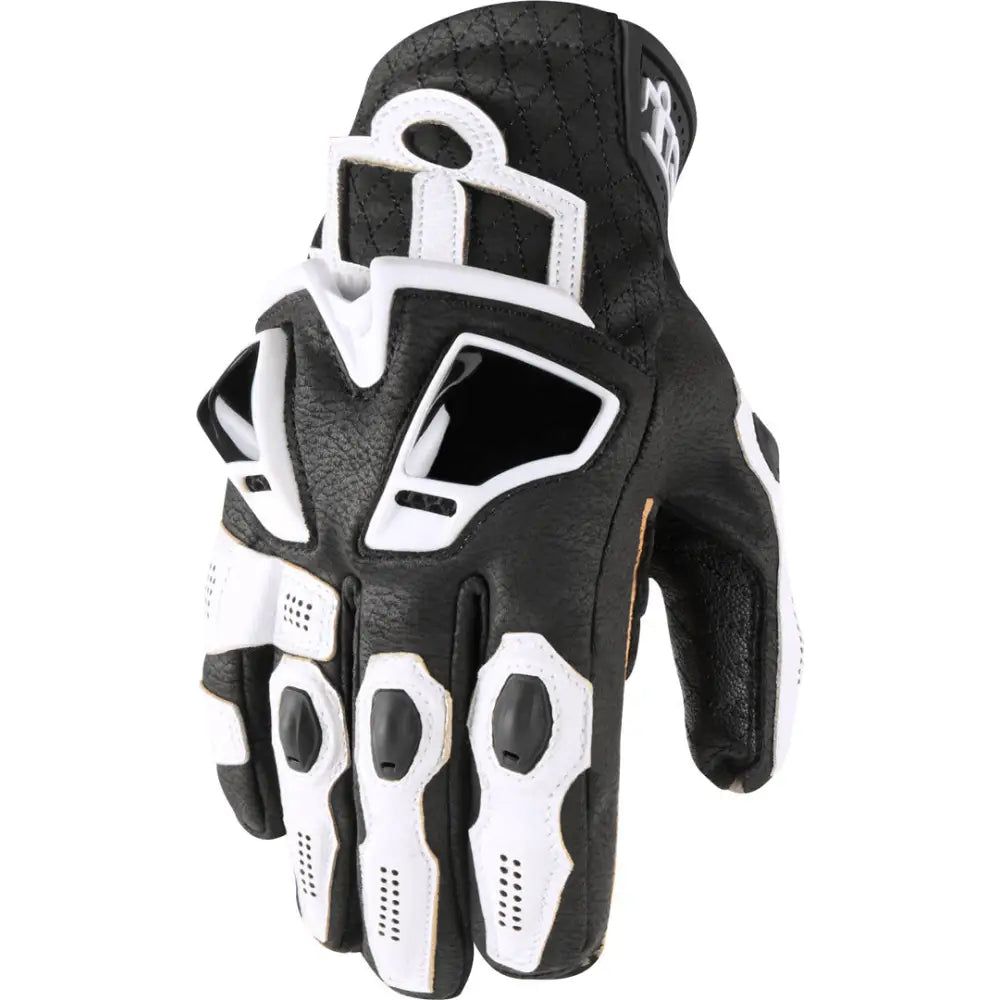 Guantes Cortos Icon Hypersport White