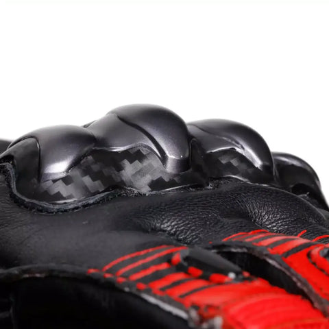 Guantes Dainese Fiero Metal Black/Red Lava/White