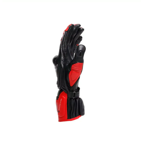 Guantes Dainese Fiero Metal Black/Red Lava/White