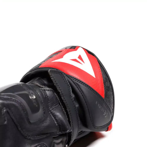 Guantes Dainese Fiero Metal Black/Red Lava/White