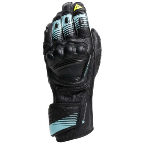 Guantes Dainese Fiero Metal Black/Water/Yellow Fluo