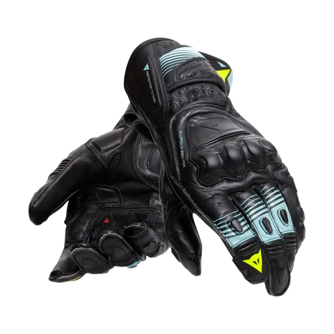 Guantes Dainese Fiero Metal Black/Water/Yellow Fluo