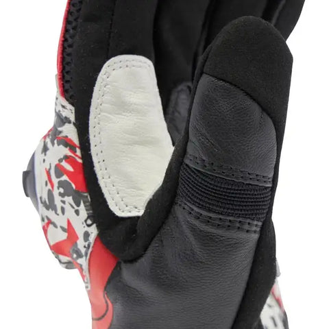 Guantes Dainese MIG 3 Unisex Black/Red-Spray/White