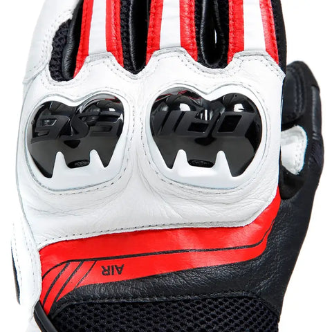 Guantes Dainese MIG 3 Unisex Black/White/Lava-Red