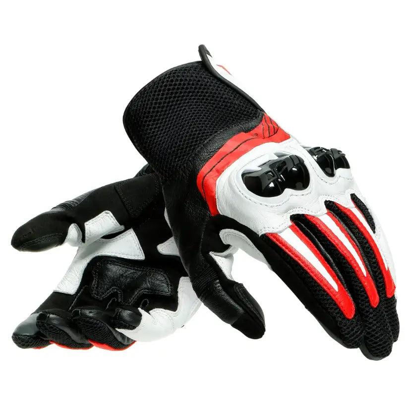 Guantes Dainese MIG 3 Unisex Black/White/Lava-Red