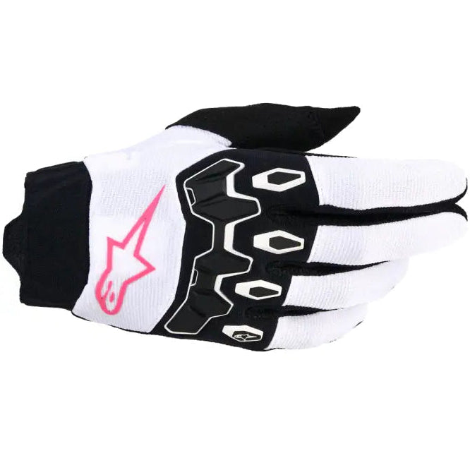 Guantes de Mujer Alpinestars Stella Full Bore V2 White/Pink Fluo/Black