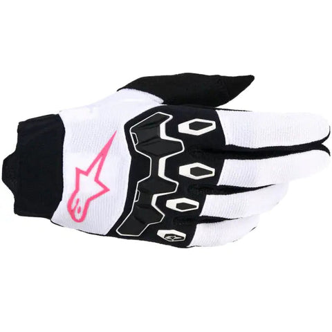Guantes de Mujer Alpinestars Stella Full Bore V2 White/Pink Fluo/Black