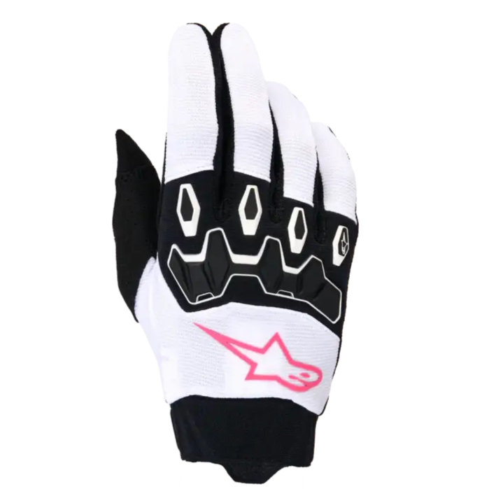 Guantes de Mujer Alpinestars Stella Full Bore V2 White/Pink Fluo/Black