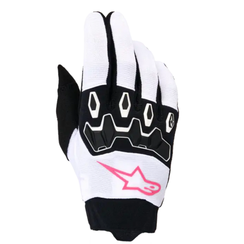 Guantes de Mujer Alpinestars Stella Full Bore V2 White/Pink Fluo/Black