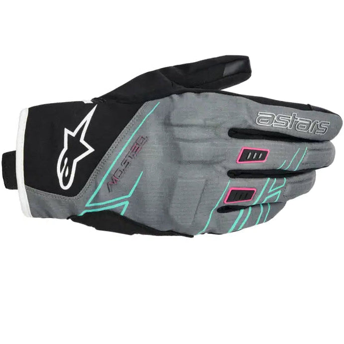 Guantes de Mujer Alpinestars Stella Moblast WP Fur Gray/Black/Pink Fluo