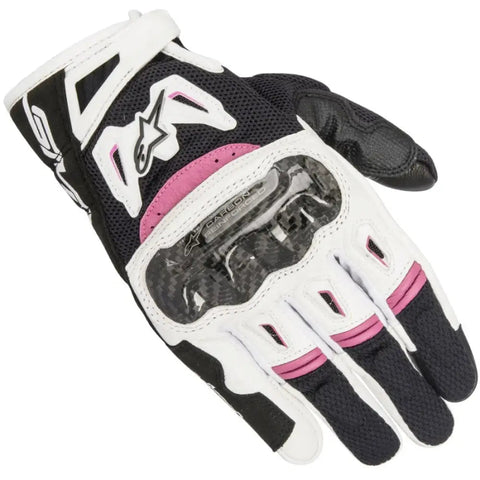 Guantes de Mujer Alpinestars Stella SMX 2 Air Carbon v2 Black White/Fuchsia