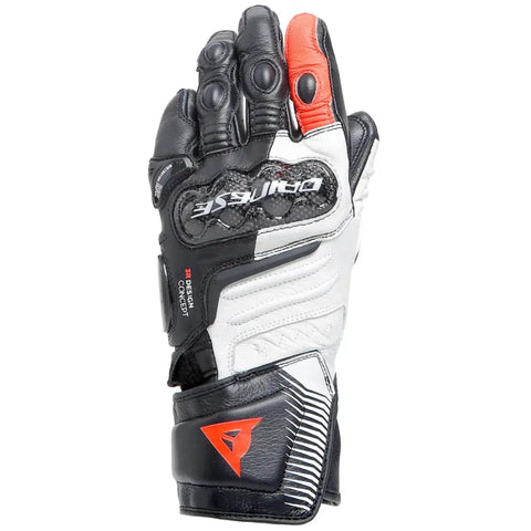 Guantes de Mujer Dainese Carbon 4 Long Black/White/Fluo Red