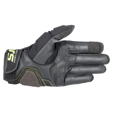 Guantes de Piel Alpinestars Halo Forest Black/Yellow Fluo