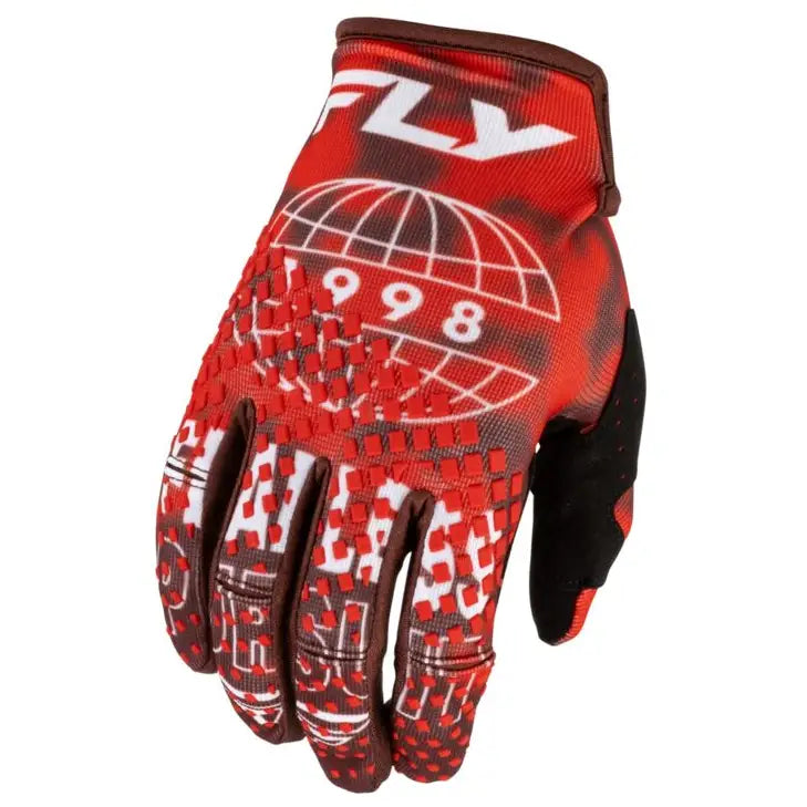 Guantes Fly Racing Kinetic Blur Red/Maroon