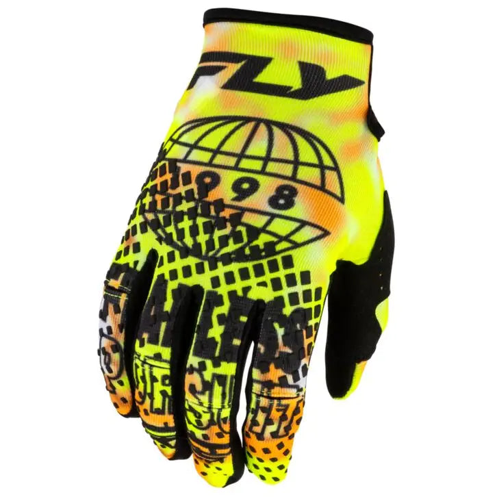 Guantes Fly Racing Kinetic Blur White/Hi-Vis/Orange