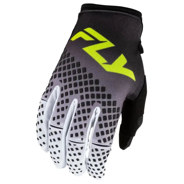 Guantes Fly Racing Kinetic Fade Black/White/Hi-Vis Yellow