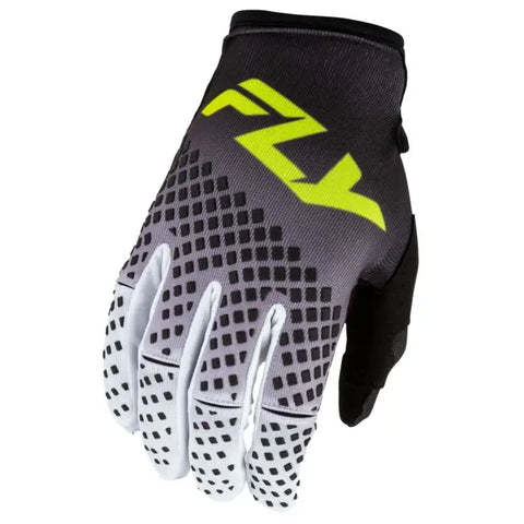 Guantes Fly Racing Kinetic Fade Black/White/Hi-Vis Yellow