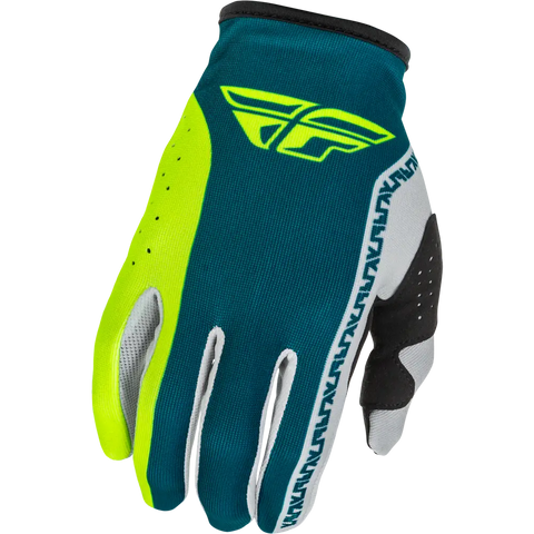 Guantes Fly Racing Lite Grey/Lime/Teal