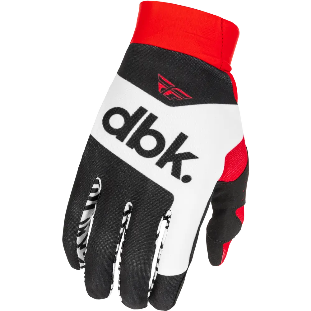 Guantes Fly Racing Pro Lite DBK Black/White/Red