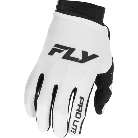 Guantes Fly Racing Pro Lite White/Black (2026)