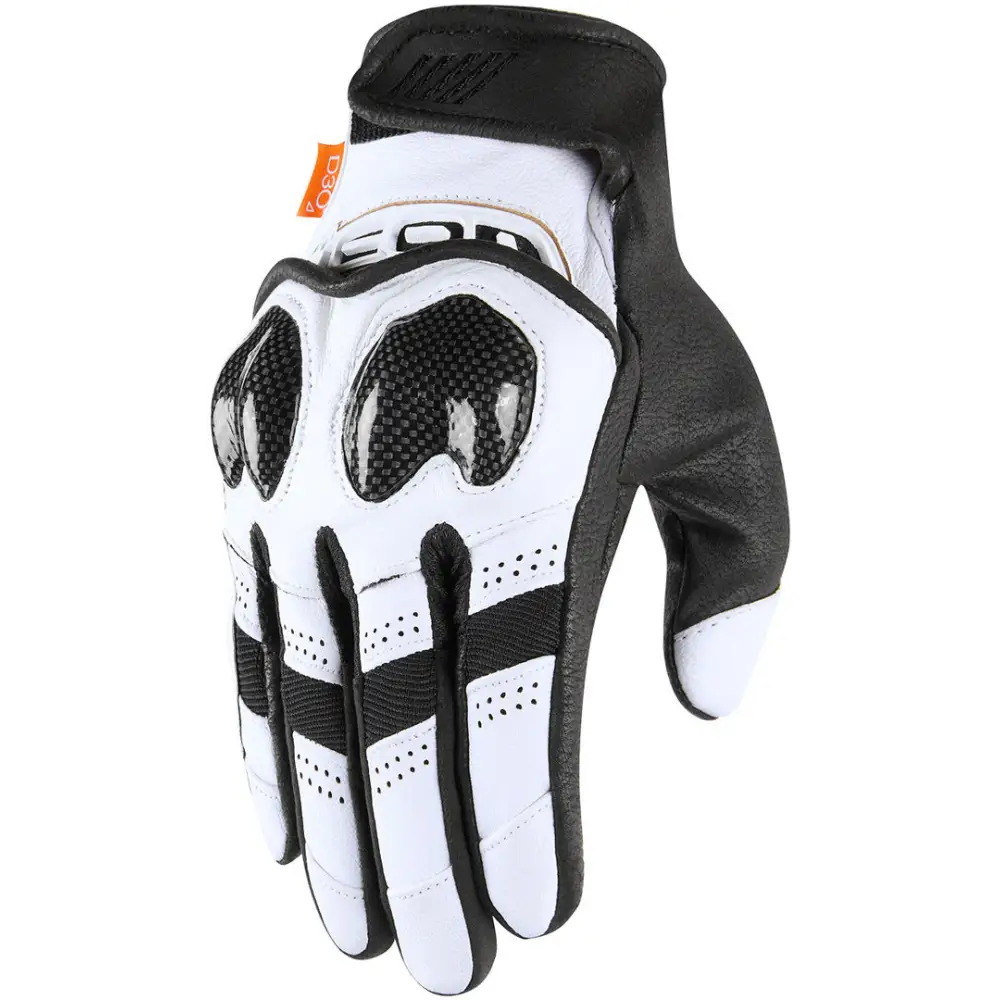 Guantes Icon Contra2 Black/White