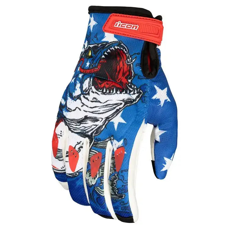 Guantes Icon Hooligan American Basstard Blue