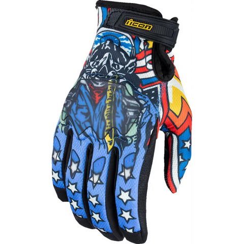 Guantes Icon Hooligan CE Flyboy Blue