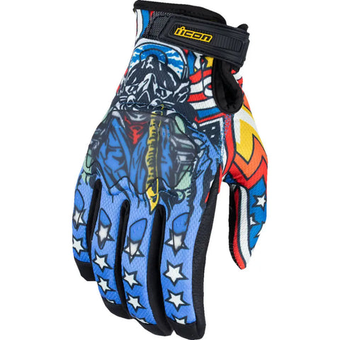 Guantes Icon Hooligan CE Flyboy Blue