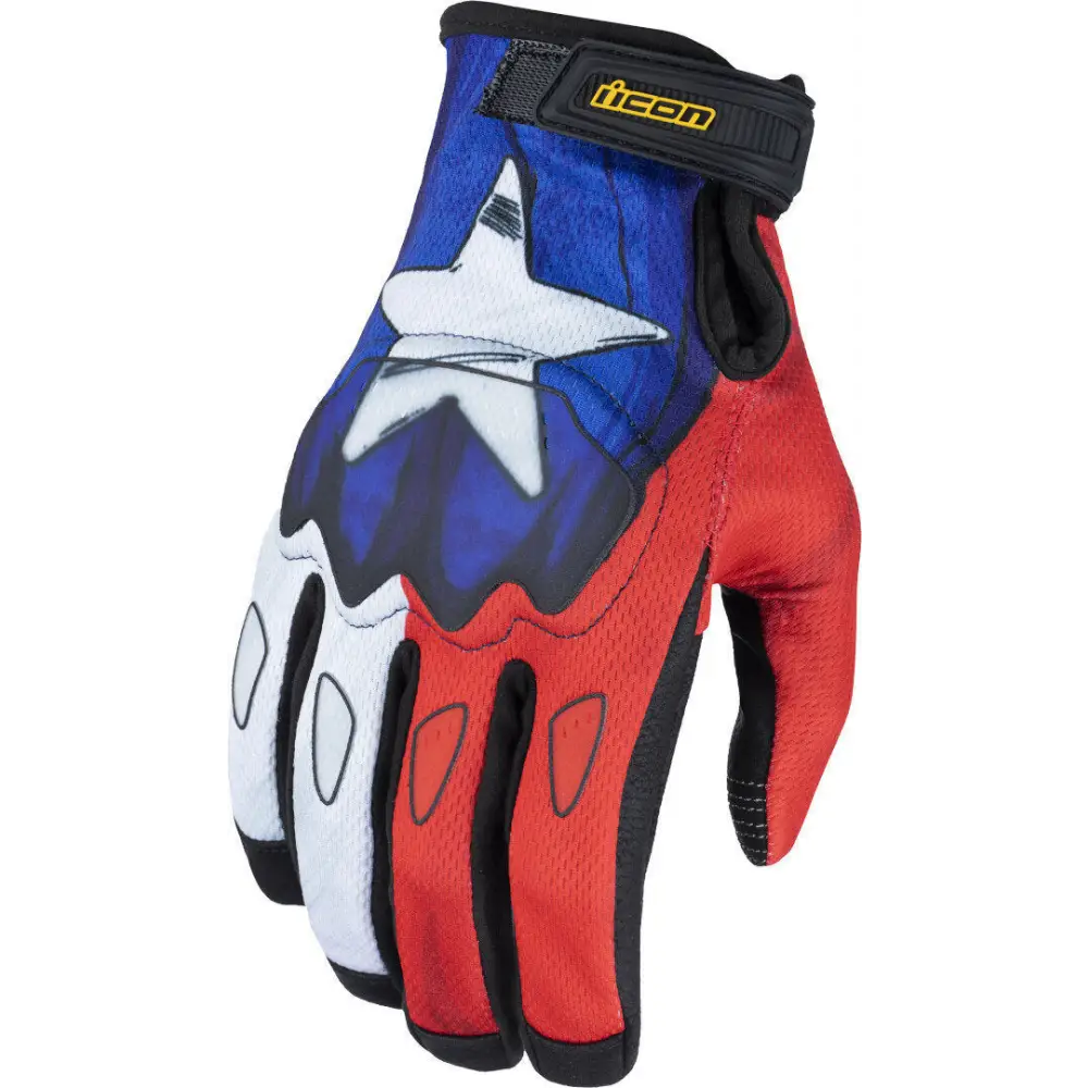 Guantes Icon Hooligan CE Tejas Libre Blue
