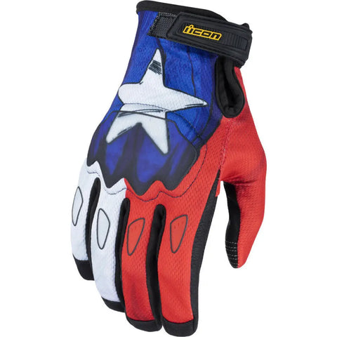 Guantes Icon Hooligan CE Tejas Libre Blue