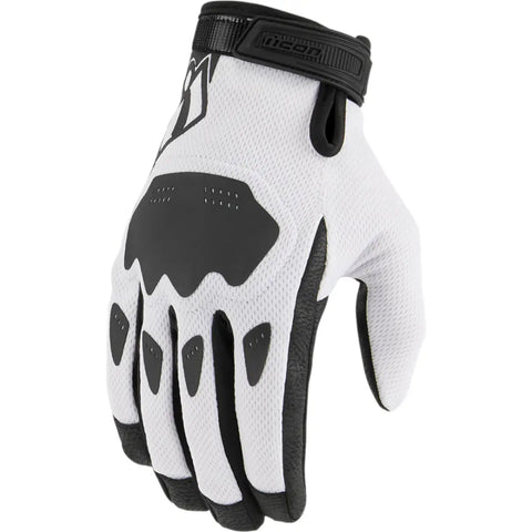 Guantes Icon Hooligan CE White