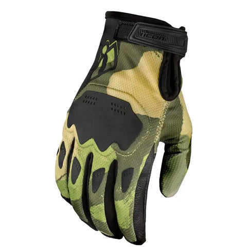 Guantes Icon Hooligan Magnacross Camo Tan