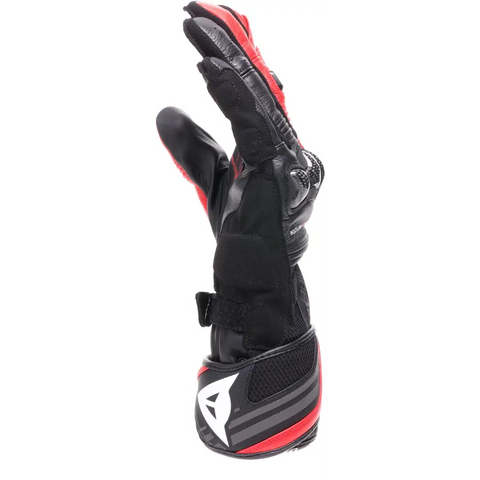 Guantes Largos Dainese Reacto Carbon Black/Red Lava