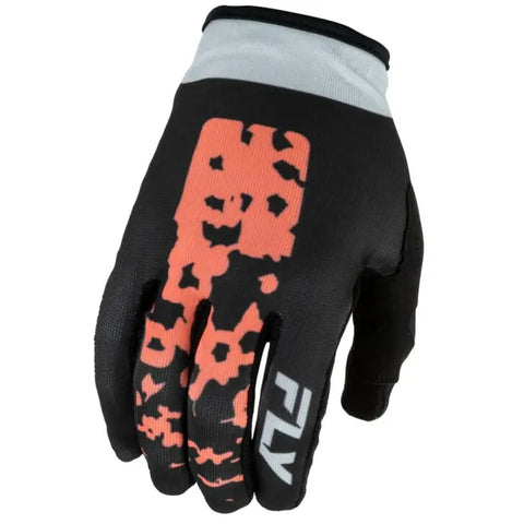 Guantes para Mujer Fly Racing Lite Flake Black/Light Grey/Coral