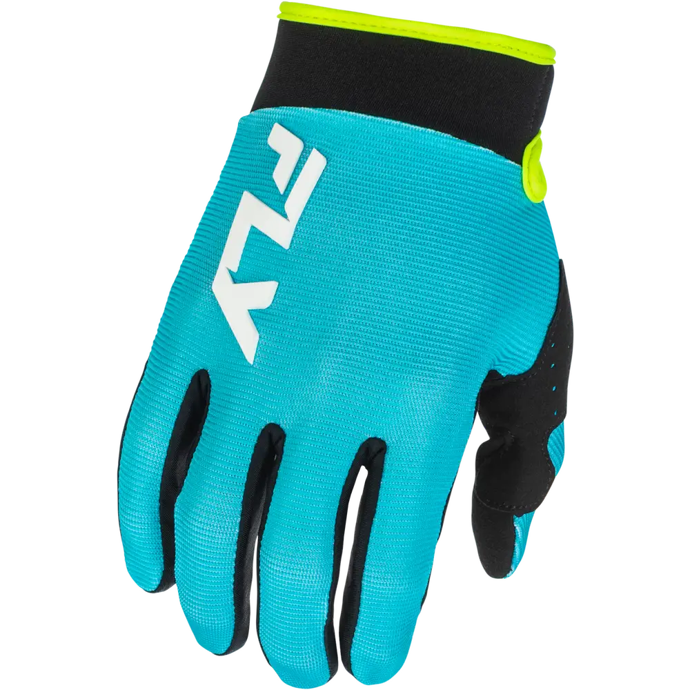 Guantes para Niño Fly Racing Youth F-16 Aqua/Black/White