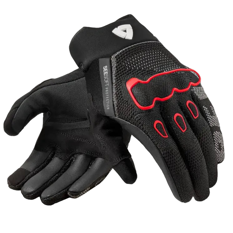 Guantes REV'IT! Hyperspeed 3 Black/Neon Red