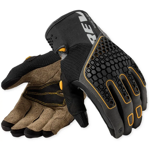 Guantes REV'IT! Mangrove 2 Black/Ocher Yellow