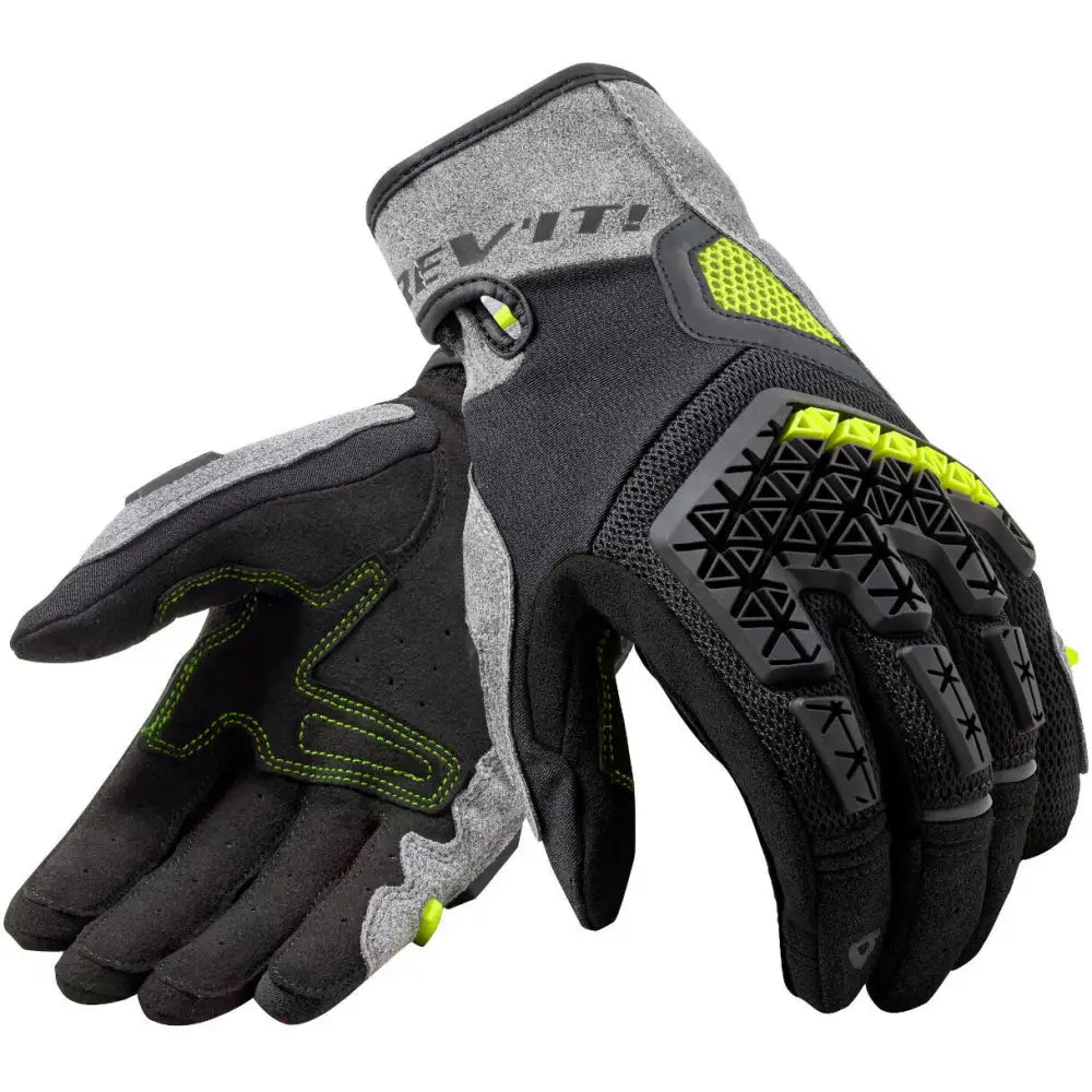 Guantes REV'IT! Mangrove Silver/Black/Neon Yellow
