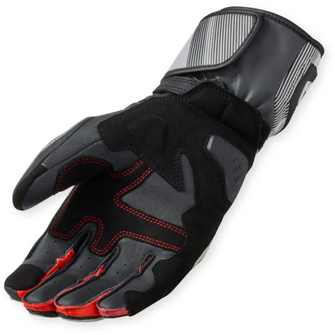Guantes REV'IT! Metis 2, Light Grey/Neon Red