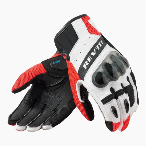 Guantes REV'IT! Ritmo Black/Neon Red