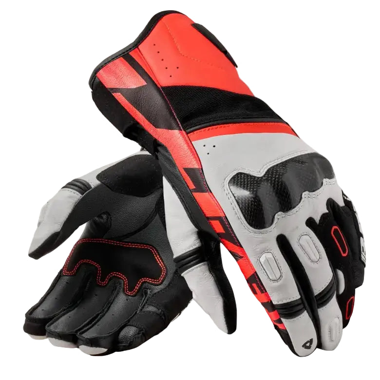 Guantes REV'IT! RSR 5 White/Neon Red