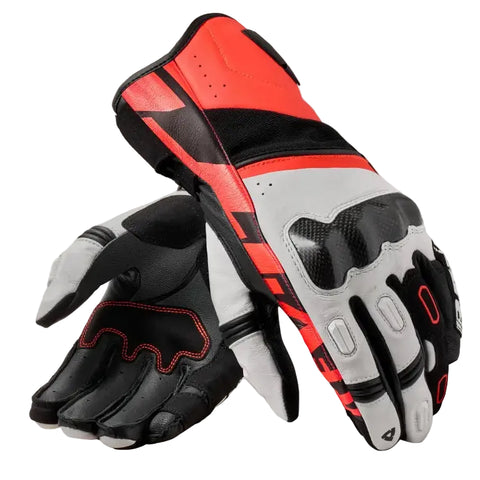 Guantes REV'IT! RSR 5 White/Neon Red